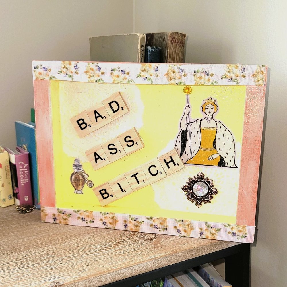 Snarky Sarcastic Funny Saying Home Decor. Wood Shadow Box.